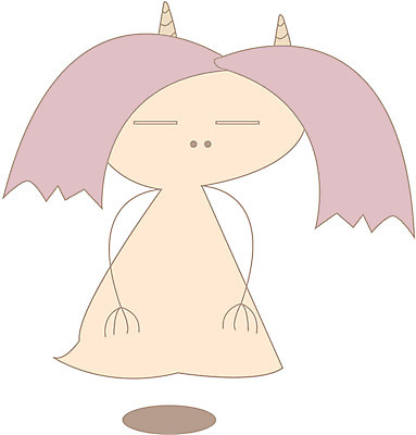 EPS 클립아트 일러스트 상상 뿔 사람없음 유령 처녀귀신 도깨비 공상 가상인물 국내일러스트 파일형식 벡터