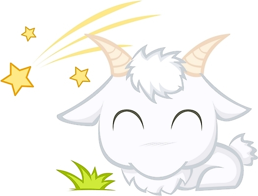 EPS 클립아트 동물 척추동물 캐릭터 한마리 육지동물 별 일러스트 포유류 하늘 염소 사람없음 별자리 달 운세 염소자리 일러캐릭터 자연요소 1 파일형식 벡터