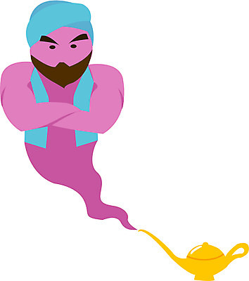 EPS 일러스트 사람 마술 램프 램프의요정 요술 요술램프 지니 가상인물 국내일러스트 상상 조명 요정 파일형식 벡터