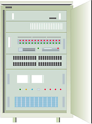 EPS 일러스트 회사 사람없음 금융 기계 장비 네트워크 오브젝트 네트웍장비 배전반 서버 국내일러스트 비즈니스 경제 파일형식 벡터