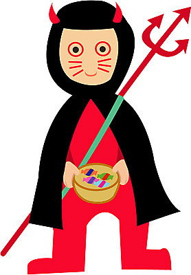 EPS 클립아트 명절 기념일 남자 창 무기 음식 일러스트 디저트 사탕 사람 분장 바구니 축제 할로윈 악마 삼지창 악마분장 남자만 가상인물 국내일러스트 전통 상상 이벤트 파일형식 벡터