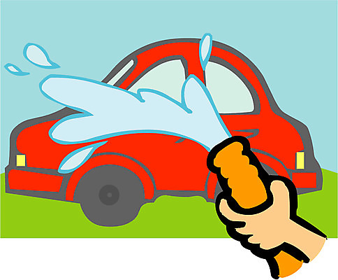 EPS 클립아트 손 육상교통 일러스트 승용차 자동차 사람 야외 신체부위 서비스업 호스 세차 빨간차 세차장 카센터 국내일러스트 직업 산업 교통수단 센터 파일형식 벡터