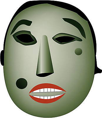 EPS 한국문화 한국전통 전통 일러스트 전통소품 가면 사람없음 전통놀이 오브젝트 탈춤 전통공예 탈 전통탈 도령 고성오광대 오광대 국내일러스트 동양문화 놀이 한국 전통공연 공예 전통무용 신분 탈놀이 파일형식 벡터