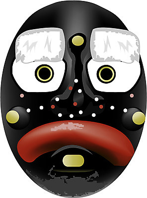 동양문화 전통 놀이 한국 가면 전통공연 공예 오브젝트 전통무용 탈 파일형식 벡터 한국전통 전통소품 탈춤 전통탈 전통놀이 봉산 봉산탈 승 중 노장 한국문화 전통공예 사람없음 EPS 국내일러스트 일러스트