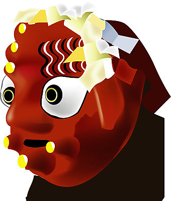 EPS 한국문화 한국전통 전통 일러스트 전통소품 가면 사람없음 전통놀이 오브젝트 탈춤 전통공예 탈 전통탈 봉산 봉산탈 국내일러스트 동양문화 놀이 한국 전통공연 공예 전통무용 파일형식 벡터