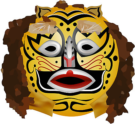 동양문화 전통 놀이 한국 가면 전통공연 공예 경상남도 오브젝트 전통무용 탈 가면극 파일형식 벡터 한국전통 전통소품 탈춤 전통탈 전통놀이 통영 통영탈 오광대 통영오광대 담보 한국문화 전통공예 사람없음 EPS 국내일러스트 일러스트