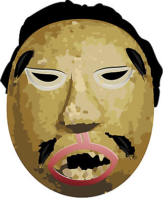 EPS 한국문화 한국전통 전통 일러스트 전통소품 가면 사람없음 전통놀이 오브젝트 탈춤 전통공예 탈 전통탈 고성오광대 고성탈 오광대 황봉사 국내일러스트 동양문화 놀이 한국 전통공연 공예 전통무용 탈놀이 파일형식 벡터