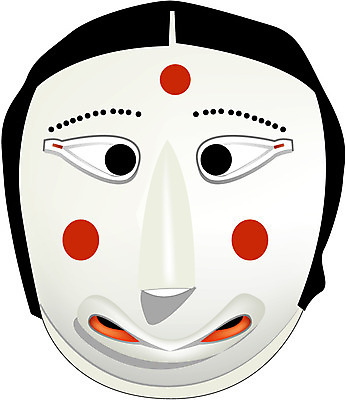 EPS 한국문화 한국전통 전통 일러스트 전통소품 가면 사람없음 전통놀이 오브젝트 탈춤 전통공예 탈 전통탈 별산대 양주별산대 양주탈 왜장녀 국내일러스트 동양문화 놀이 한국 전통공연 공예 전통무용 파일형식 벡터