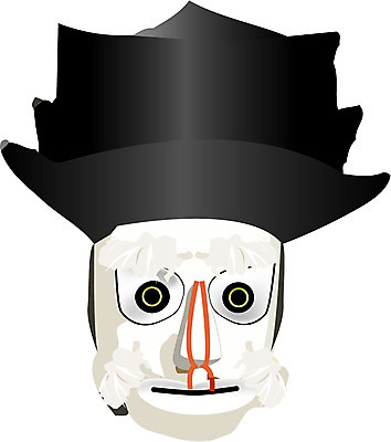 EPS 한국문화 한국전통 전통 일러스트 전통소품 가면 사람없음 전통놀이 오브젝트 탈춤 전통공예 탈 전통탈 맏양반 봉산 봉산탈 국내일러스트 동양문화 놀이 한국 전통공연 공예 전통무용 파일형식 벡터