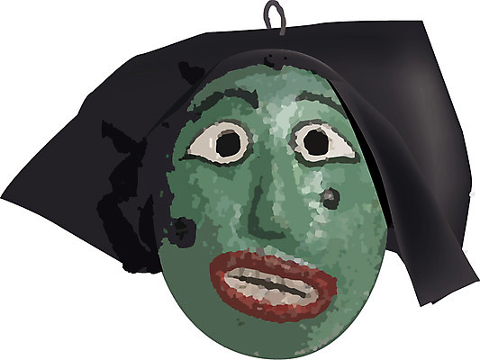 EPS 한국문화 한국전통 전통 일러스트 전통소품 가면 사람없음 전통놀이 오브젝트 탈춤 전통공예 탈 전통탈 도령 고성오광대 고성탈 오광대 국내일러스트 동양문화 놀이 한국 전통공연 공예 전통무용 신분 탈놀이 파일형식 벡터