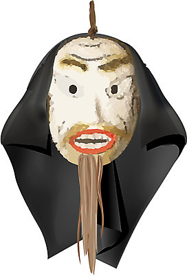 EPS 한국문화 한국전통 전통 일러스트 전통소품 가면 사람없음 전통놀이 오브젝트 탈춤 전통공예 탈 전통탈 고성오광대 고성탈 서방백제양반 오광대 국내일러스트 동양문화 놀이 한국 전통공연 공예 전통무용 탈놀이 파일형식 벡터