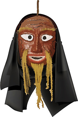 EPS 한국문화 한국전통 전통 일러스트 전통소품 가면 사람없음 전통놀이 오브젝트 탈춤 전통공예 탈 전통탈 고성오광대 고성탈 오광대 국내일러스트 동양문화 놀이 한국 전통공연 공예 전통무용 탈놀이 파일형식 벡터