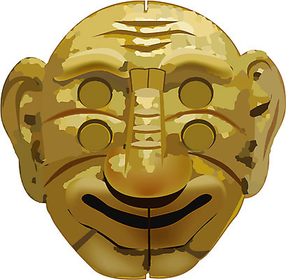 EPS 한국문화 한국전통 전통 일러스트 전통소품 가면 사람없음 전통놀이 오브젝트 탈춤 전통공예 탈 전통탈 방상씨탈 국내일러스트 동양문화 놀이 한국 전통공연 공예 전통무용 파일형식 벡터