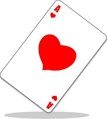 EPS 생활용품 일러스트 레저 사람없음 놀이용품 게임 하트 트럼프 포커 하트에이 국내일러스트 모양 놀이 오브젝트 파일형식 벡터