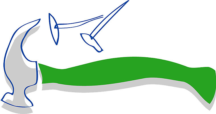EPS 클립아트 일러스트 공사 사람없음 공구 못 망치 장도리 국내일러스트 건설업 도구 파일형식 벡터