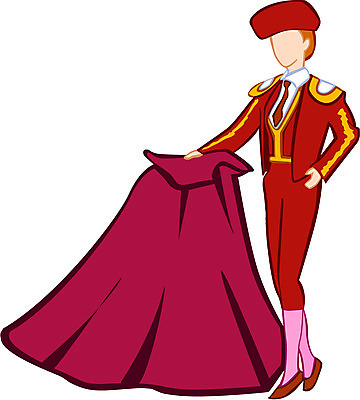 EPS 클립아트 일러스트 한명 사람 황소 투우 투우사 국내일러스트 직업 1 소 파일형식 벡터