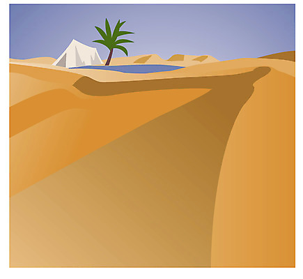 EPS 클립아트 모래 일러스트 자연 풍경 사람없음 야자수 사막 오아시스 국내일러스트 나무 생태계 파일형식 벡터