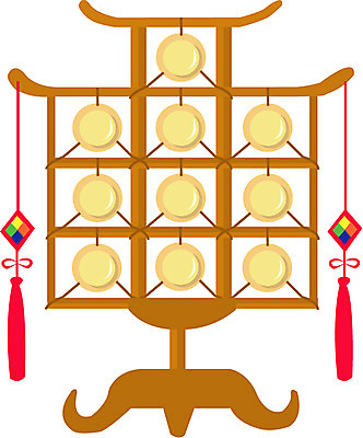 EPS 한국문화 한국전통 전통 악기 음악 일러스트 타악기 국악기 사람없음 운라 편종 국내일러스트 동양문화 문화예술 한국 국악 파일형식 벡터