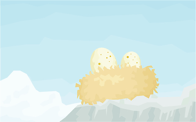 EPS 클립아트 동물 척추동물 일러스트 조류 하늘 사람없음 알 둥지 새알 국내일러스트 파일형식 벡터