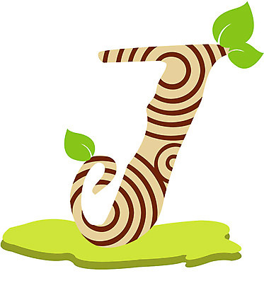 EPS 클립아트 나무 식물 문자 기호 알파벳 영어 잎 일러스트 글꼴 대문자 나뭇잎 사람없음 목재 픽토그램 J 국내일러스트 재료 파일형식 벡터