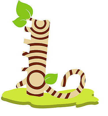 EPS 클립아트 나무 식물 문자 기호 알파벳 영어 잎 일러스트 글꼴 대문자 나뭇잎 사람없음 목재 픽토그램 L 국내일러스트 재료 파일형식 벡터