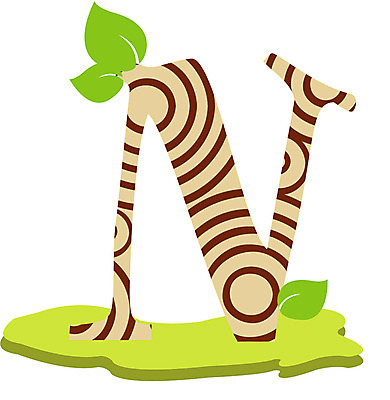 EPS 클립아트 나무 식물 문자 기호 알파벳 영어 잎 일러스트 글꼴 대문자 나뭇잎 사람없음 목재 픽토그램 엔 N 국내일러스트 돈 재료 파일형식 벡터