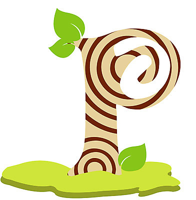 EPS 클립아트 나무 식물 문자 기호 알파벳 영어 잎 일러스트 글꼴 대문자 나뭇잎 사람없음 목재 픽토그램 P 국내일러스트 재료 파일형식 벡터