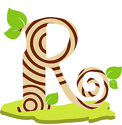 EPS 클립아트 나무 식물 문자 기호 알파벳 영어 잎 일러스트 글꼴 대문자 나뭇잎 사람없음 목재 픽토그램 계란 알 R 국내일러스트 재료 파일형식 벡터