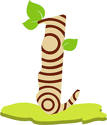 EPS 클립아트 나무 식물 문자 기호 알파벳 영어 잎 일러스트 글꼴 나뭇잎 사람없음 목재 픽토그램 소문자 L 국내일러스트 재료 파일형식 벡터