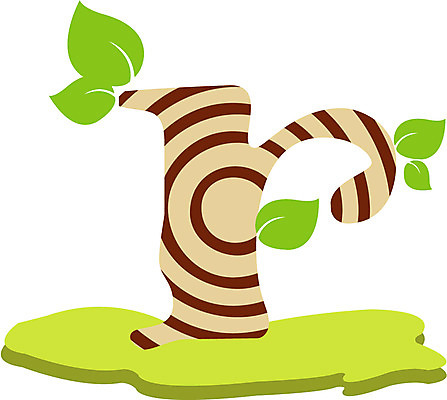 EPS 클립아트 나무 식물 문자 기호 알파벳 영어 잎 일러스트 글꼴 나뭇잎 사람없음 목재 픽토그램 계란 알 소문자 R 국내일러스트 재료 파일형식 벡터