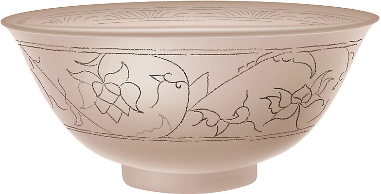 EPS 클립아트 한국문화 한국전통 전통 그릇 일러스트 유물 사람없음 문화재 도자기 오브젝트 전통공예 백자상감연당초문대접 분청사기 국내일러스트 동양문화 식기 한국 공예 백자 파일형식 벡터