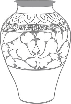 EPS 클립아트 한국문화 한국전통 전통 문양 일러스트 유물 사람없음 문화재 도자기 오브젝트 전통공예 분청사기 국내일러스트 동양문화 한국 공예 파일형식 벡터