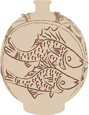 EPS 클립아트 한국문화 한국전통 전통 문양 일러스트 유물 어류 사람없음 문화재 도자기 오브젝트 전통공예 분청사기 국내일러스트 동양문화 한국 수중동물 공예 파일형식 벡터