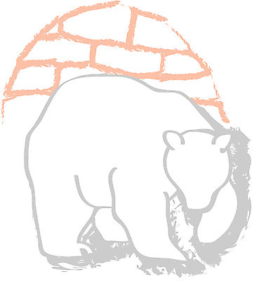 EPS 클립아트 시설물 건축 외국문화 고건축 일러스트 자연 풍경 사람없음 극지방 북극 북극곰 이글루 북극건축 국내일러스트 건축물 문화 곰 해외건축 생태계 지역 파일형식 벡터