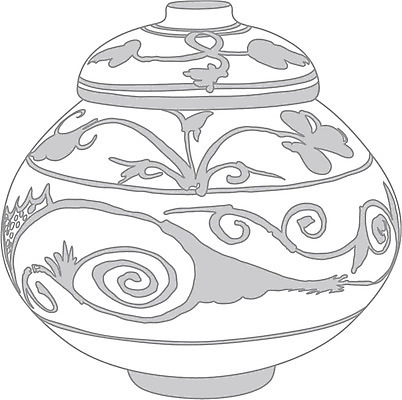 EPS 클립아트 한국문화 한국전통 전통 문양 일러스트 유물 사람없음 문화재 도자기 오브젝트 전통공예 분청사기 국내일러스트 동양문화 한국 공예 파일형식 벡터