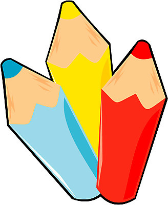 EPS 클립아트 캐릭터 일러스트 문구용품 색연필 사람없음 빨간색 파란색 필기구 연필 노란색 사무용품 업무 오브젝트 세자루 일러캐릭터 컬러 학용품 3 작업 파일형식 벡터