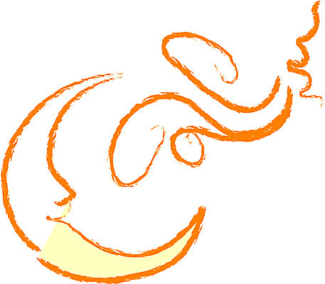 EPS 자연요소 클립아트 구름 일러스트 자연 풍경 사람없음 달 그믐달 국내일러스트 생태계 파일형식 벡터