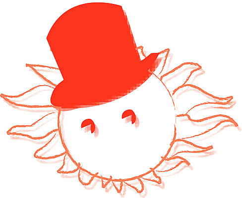 EPS 클립아트 모자 잡화 일러스트 자연 풍경 사람없음 태양 탑모자 국내일러스트 자연요소 모자_잡화 생태계 파일형식 벡터