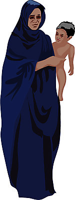 EPS 전통 옷 여자 남자 외국문화 흑인 일러스트 아프리카 엄마 두건 사람 인종 두명 세계 아기 전통의상 정통 사하라 국내일러스트 서양인 나라 문화 가족 사막 파일형식 벡터
