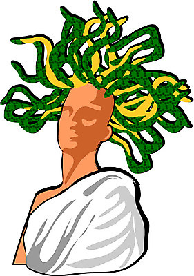 EPS 클립아트 일러스트 악마 데빌 메두사 가상인물 국내일러스트 상상 파일형식 벡터