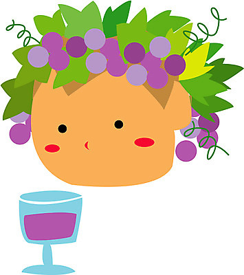 EPS 클립아트 식물 캐릭터 과일 일러스트 포도 와인 신 그리스 신화 그리스로마신화 디오니소스 일러캐릭터 유럽 종교 주류 신_종교 파일형식 벡터