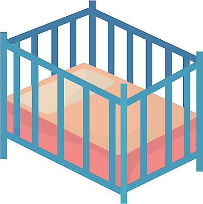 EPS 가구 일러스트 베개 사람없음 침대 아기침대 요람 국내일러스트 생활용품 침구 아기용품 파일형식 벡터