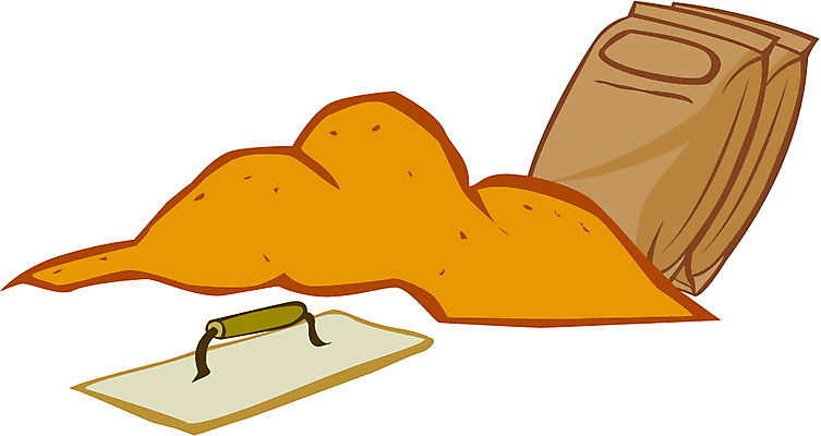 EPS 클립아트 일러스트 공사 사람없음 흙 공구 시멘트 포대 국내일러스트 건설업 도구 파일형식 벡터