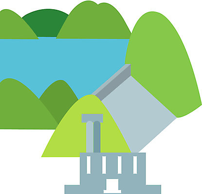 EPS 클립아트 건축 산업 일러스트 자연 산 건설업 풍경 사람없음 야외 강 중공업 수력발전 수력발전소 수자원 수자원공사 국내일러스트 발전 생태계 수력에너지 파일형식 벡터
