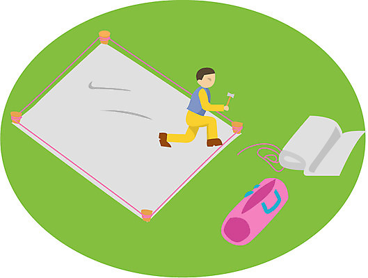 EPS 클립아트 웰빙 남자 가방 일러스트 텐트 사람 풍경 초원 취미 야외 캠핑 야유회 남자만 국내일러스트 잡화 레저 캠핑도구 파일형식 벡터