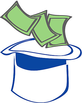 EPS 클립아트 모자 잡화 지폐 돈 일러스트 사람없음 금융 탑모자 국내일러스트 모자_잡화 경제 재산 파일형식 벡터