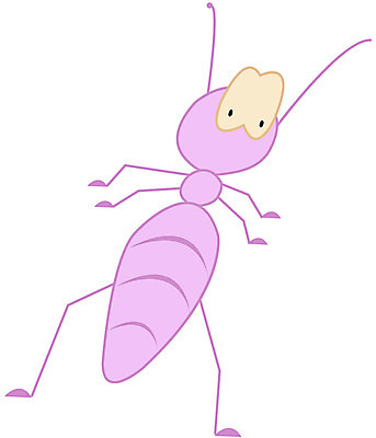 EPS 클립아트 동물 곤충 절지류 일러스트 사람없음 개미 일개미 국내일러스트 파일형식 벡터