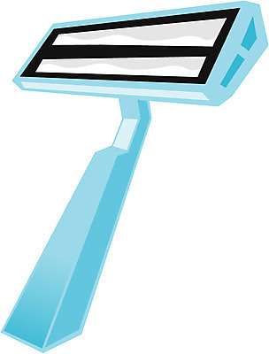 EPS 클립아트 생활용품 일러스트 사람없음 파란색 위생용품 오브젝트 면도기 남성용 국내일러스트 컬러 파일형식 벡터