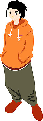 EPS 전신 클립아트 패션 남자 일러스트 청소년 한명 사람 동양인 20대 성인 10대 힙합보이 남자만 남자한명만 국내일러스트 1 힙합 인종 청년 파일형식 벡터