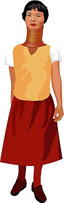 EPS 전통 해외 옷 여자 일러스트 한명 사람 인종 20대 성인 세계 고리 원주민 전통의상 목 미얀마 빠다웅 빠다웅족 여자만 여자한명만 성인여자만 청년만 청년여자만 성인한명만 청년여자한명만 성인여자한명만 성인만 국내일러스트 1 아시아 청년 신체부위 아프리카인 파일형식 벡터